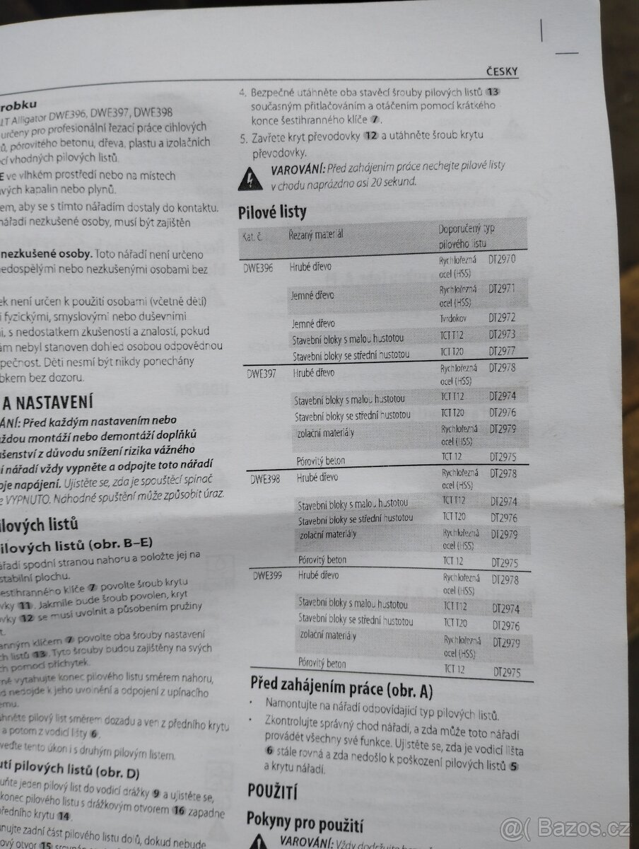 Řezačka DeWALT dwe 397 na Porotherm a Ytong - 5