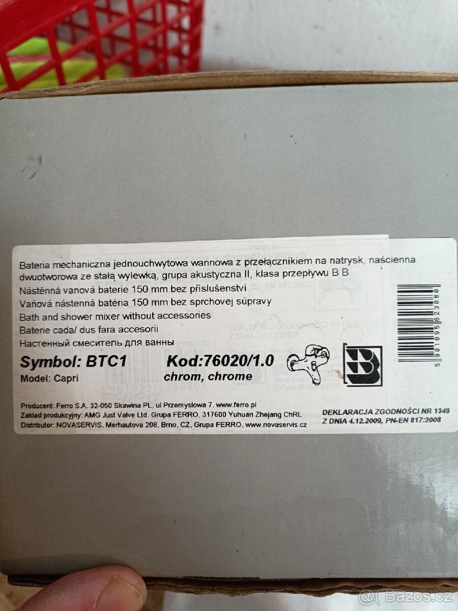 Vanova baterie roztec 150mm - 5