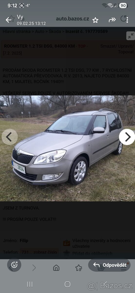 Škoda Roomster 1,2tsi dsg - 5