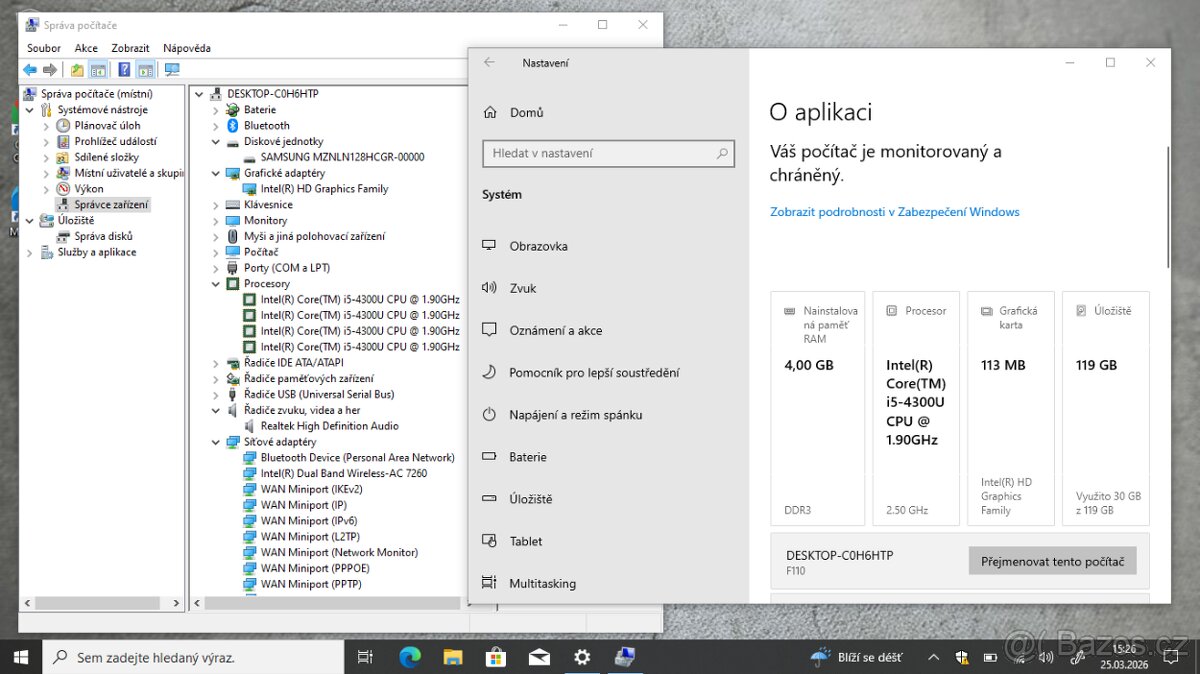 Vojenský/průmyslový tablet GETAC F110 - 5