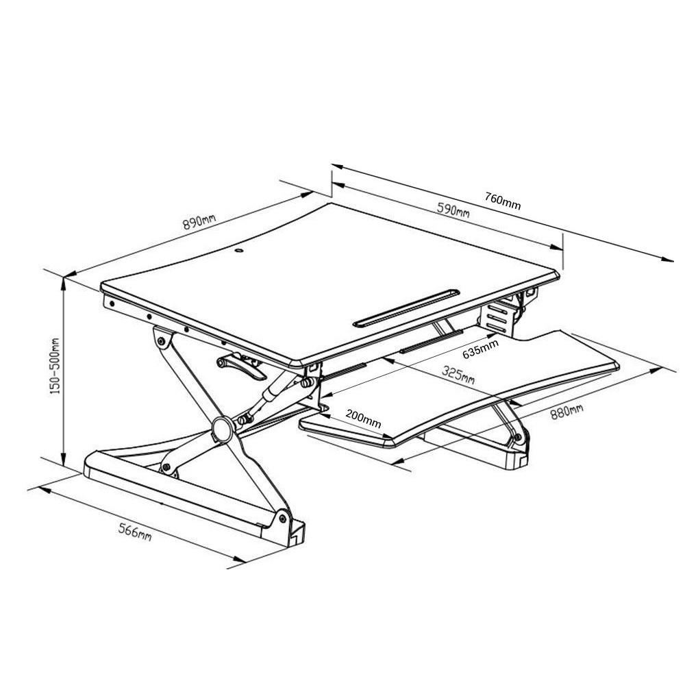 Polohovací kancelářský stůl - 5