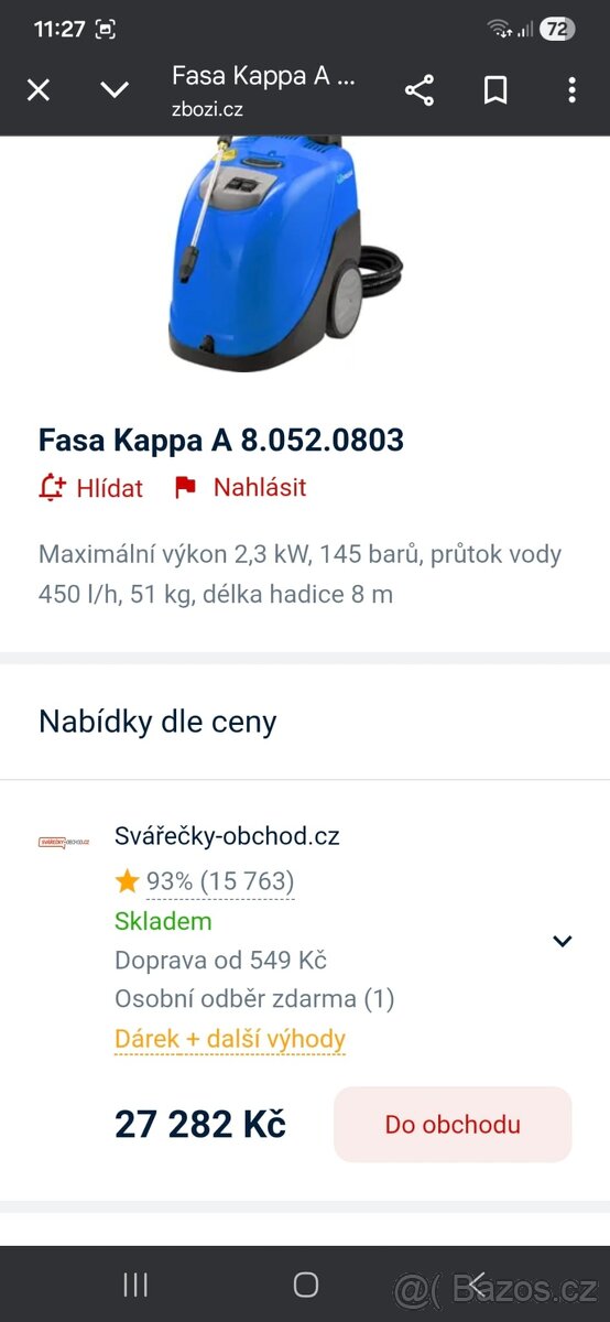 Vysokotlaký čistič Fasa Kappa - 5