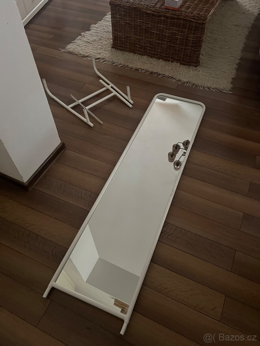 Kovové bílé zrcadlo Ikea - 5