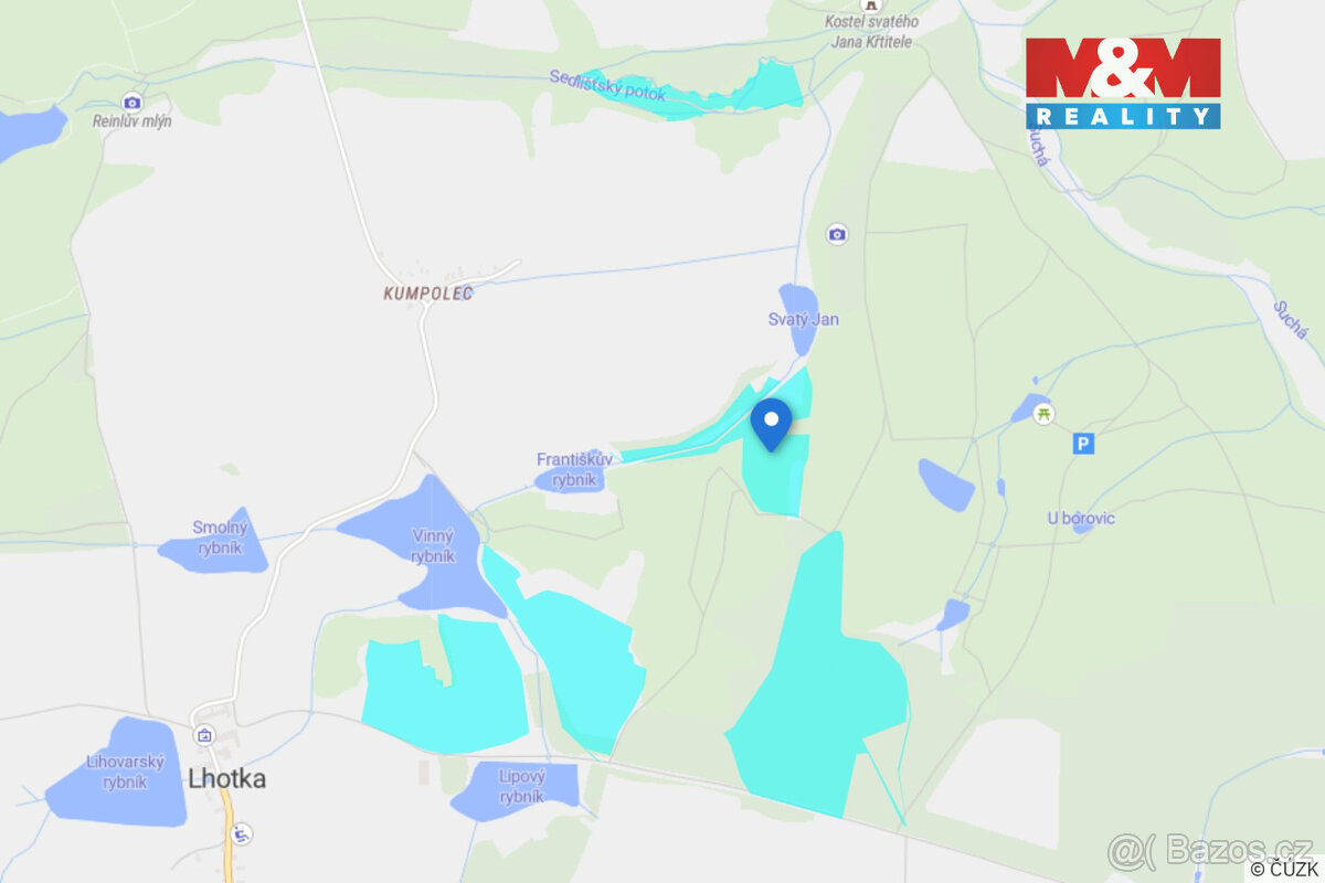 Prodej pole, 349175 m², Tisová - 5