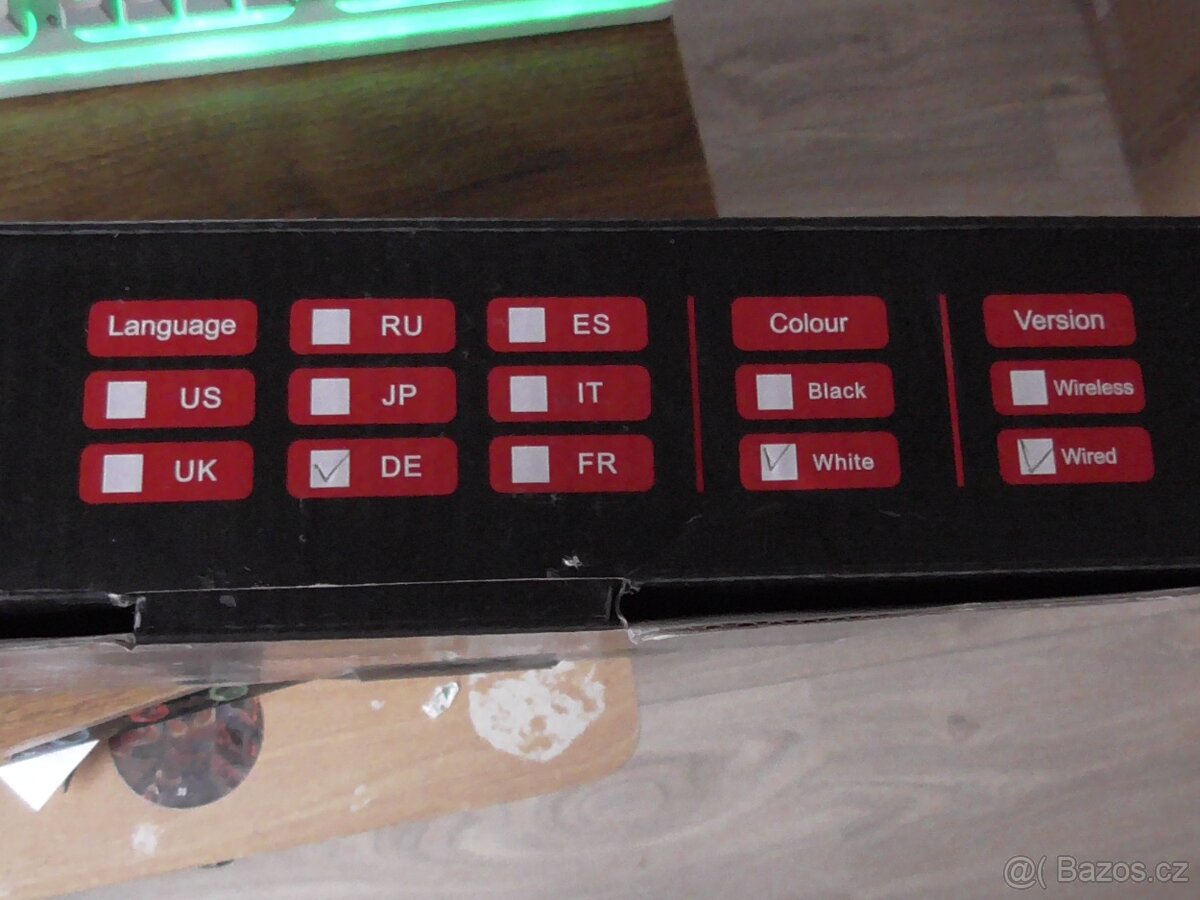 SET Podsvicena (Klavesnice a mys) RedThunder USB - 5