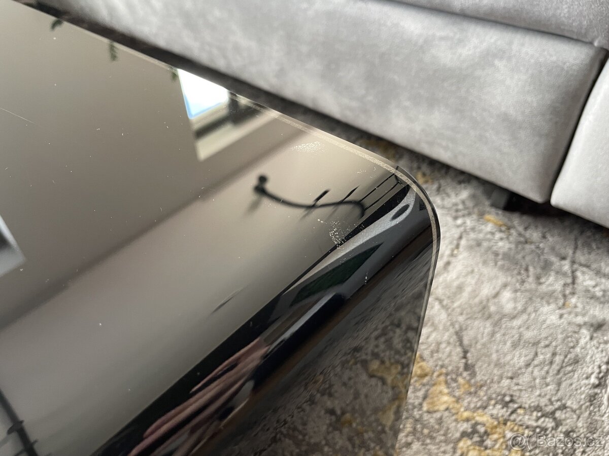 Luxusní konferenční stůl černé sklo - 5