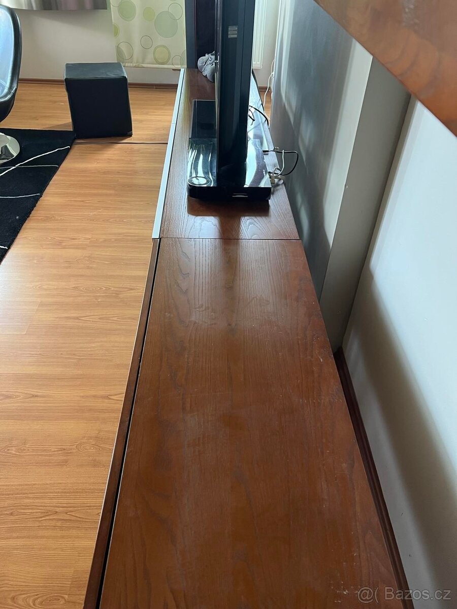 Obývací stěna dýha, kaštan - 5