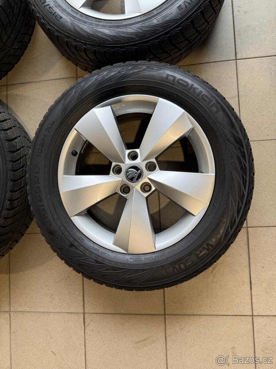 Alu kola NANUQ R17 5x112 ET38 + zimní pneu 215/65 R17 - 5