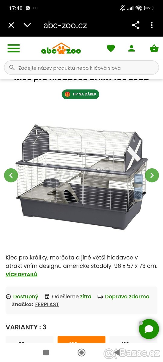 Velká klec pro činčily,králíka,morče a jiné hlodavce - 5