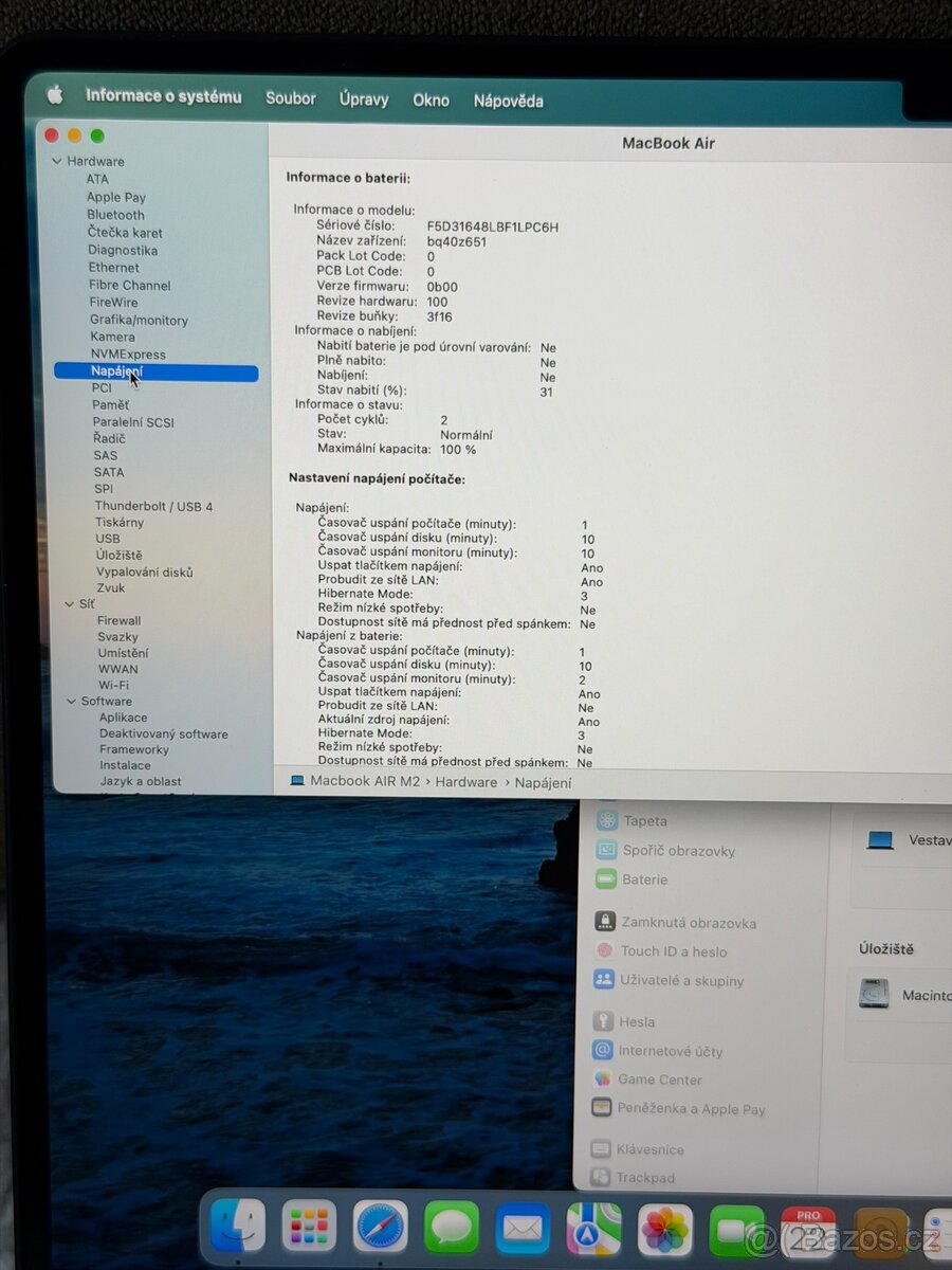 NOVÝ MACBOOK AIR 15” M2/256GB/8GB/BATERIE 100% - 5