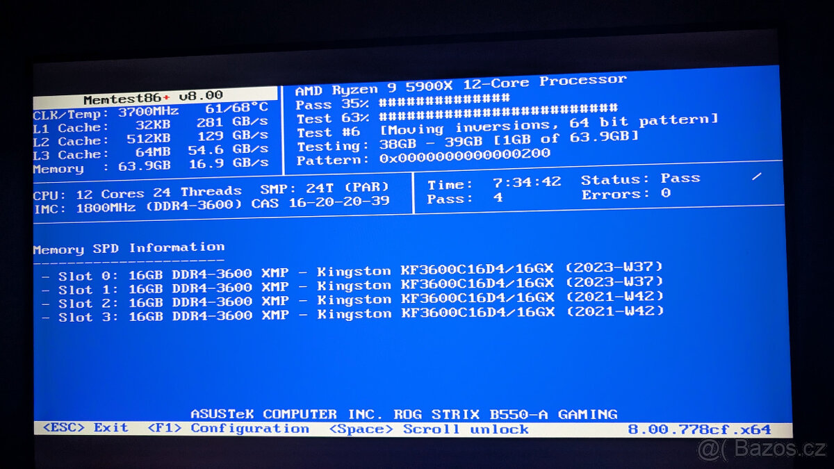 PC sestava - AMD Ryzen 5900x + 64GB RAM - 5