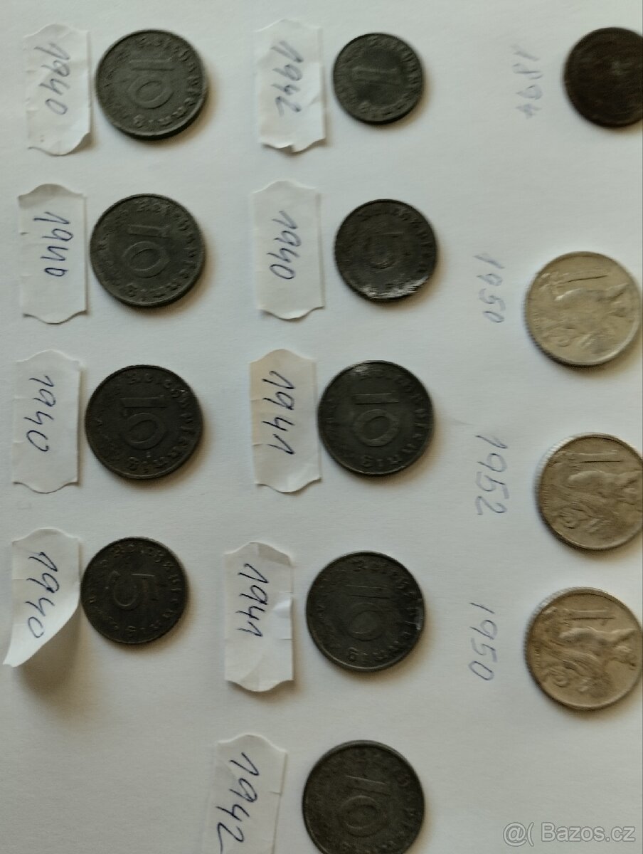 Staré mince 1 - 5