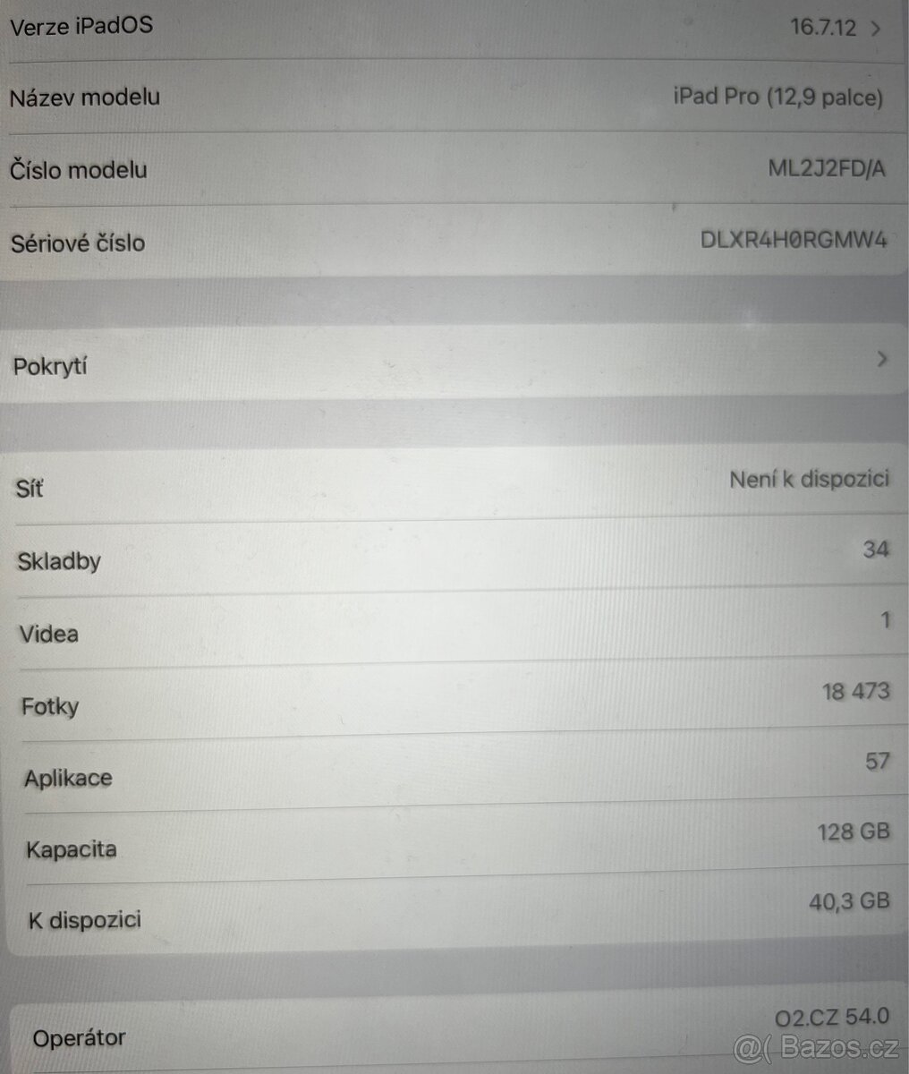 Apple iPad Pro 12,9" 128GB Wi-Fi + Cellular stříbrný - 5