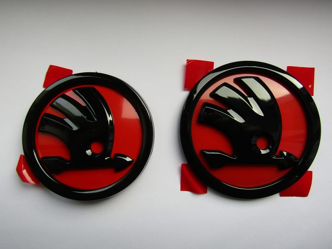 Znaky Škoda 90 nebo 80mm - barevné - 5