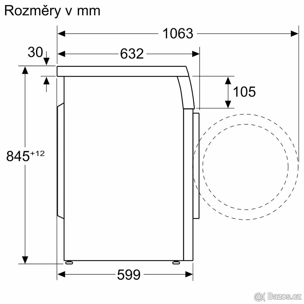 Pračka Bosch WUU28T61BY NOVÁ, ZÁRUKA 2roky - 5