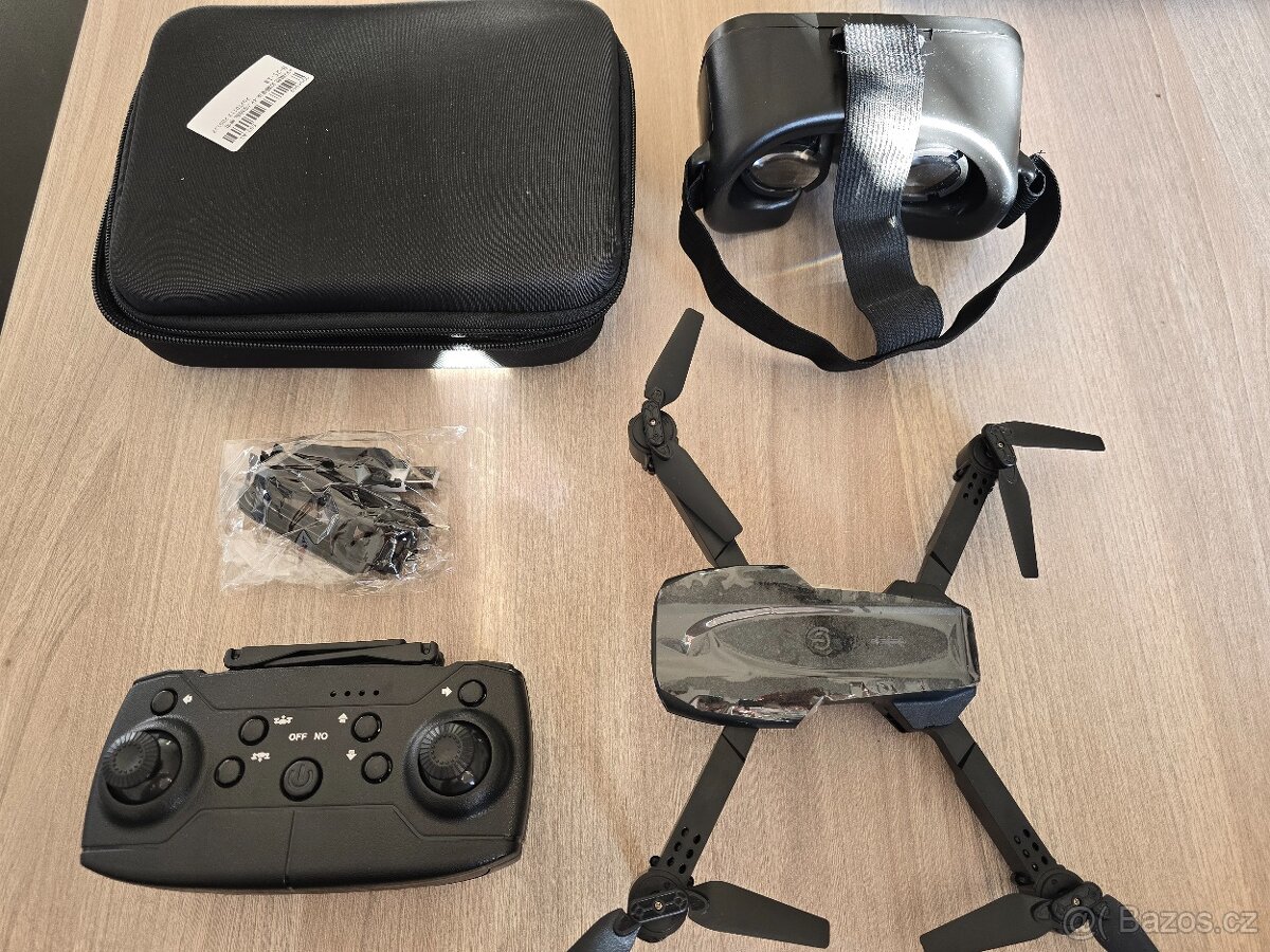 Dron Professinal dual kamera + box s příslušenstvím + VR - 5