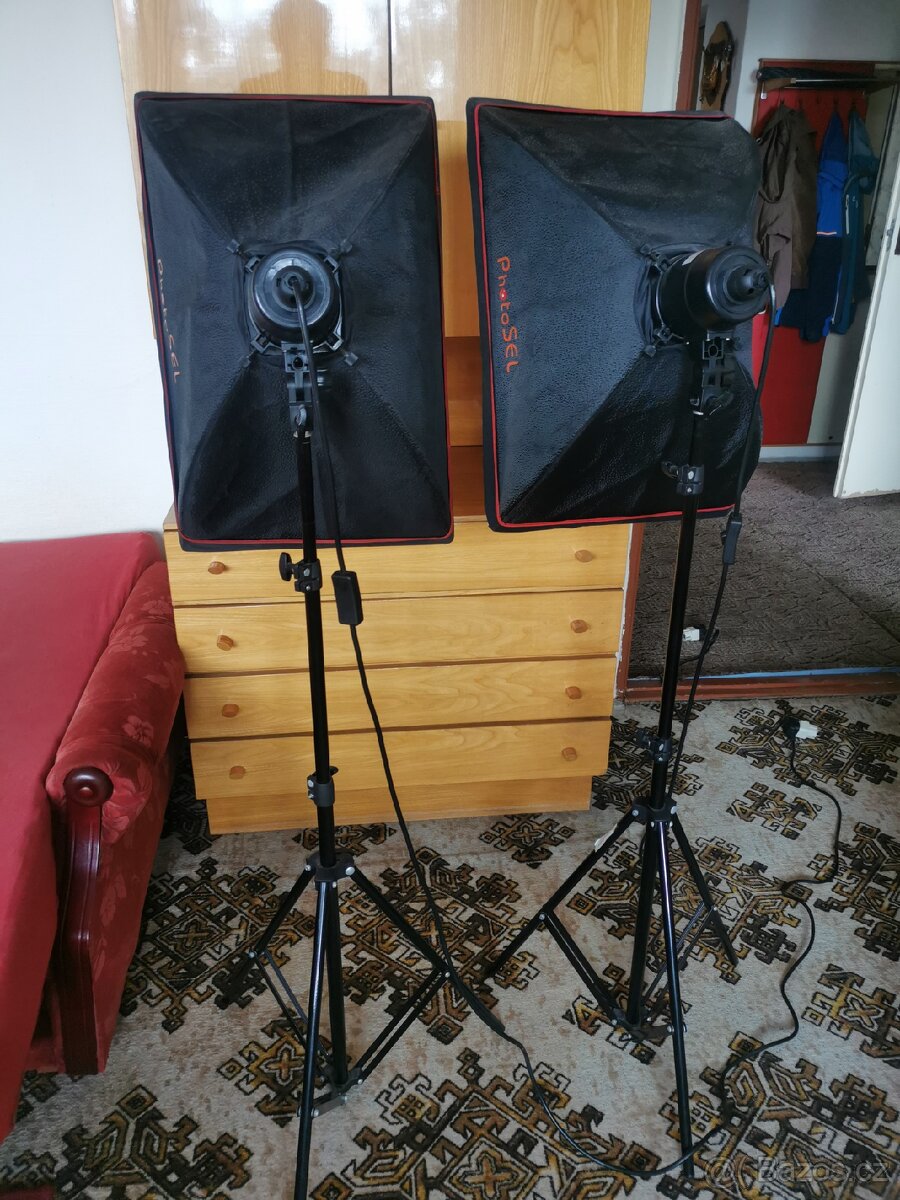Softbox set studiovych svetel 2ks x 85W, 5400K - 5