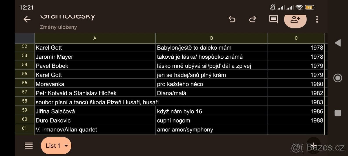 Mix 66 kusů gramofonových desek - 5