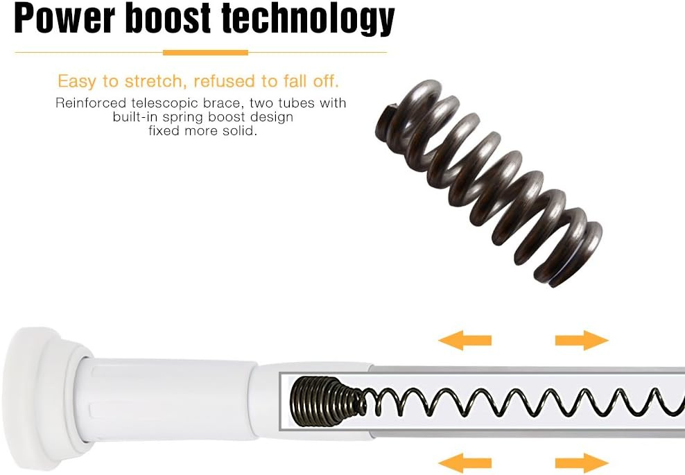 Teleskopická tyč na sprchový závěs 50 - 80 cm - 5