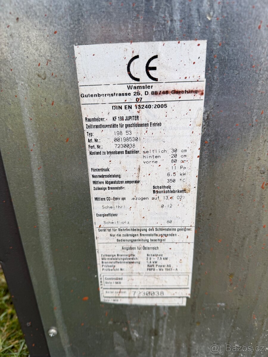 Kamna WAMSLER JUPITER KF 198 - 5