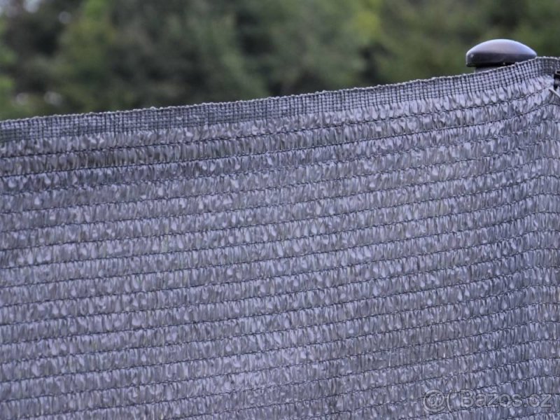 Stínící síť Kataro - tkanina na plot šedá - 5