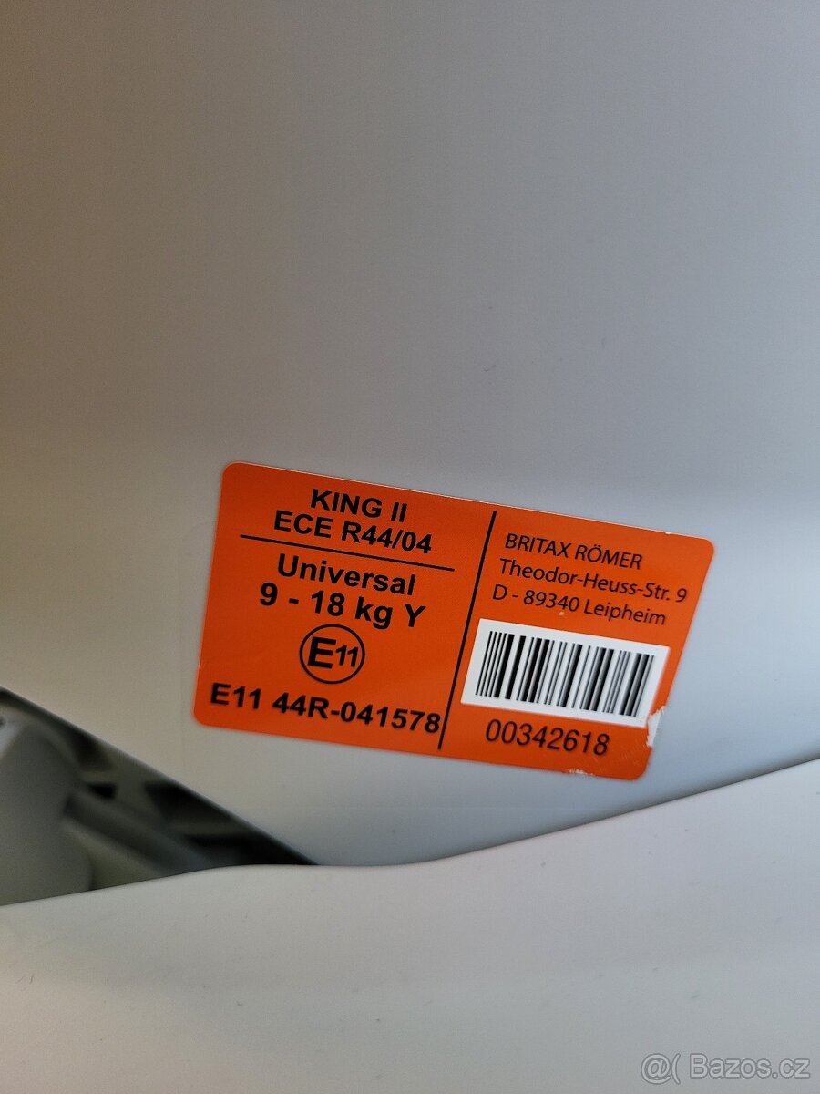Autosedačka Britax Romer King II (9-18 kg) - 5