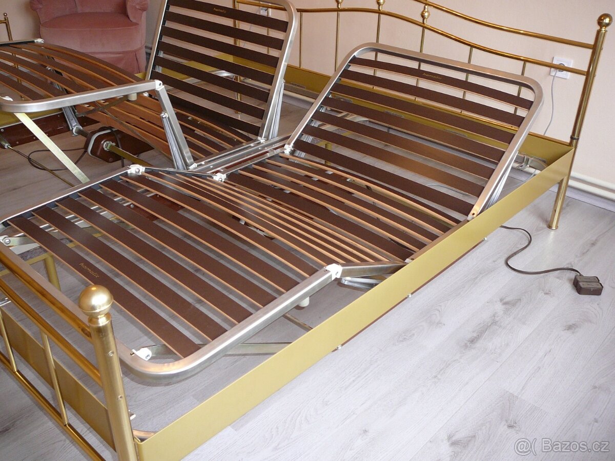 Mosazná manželská postel - 5