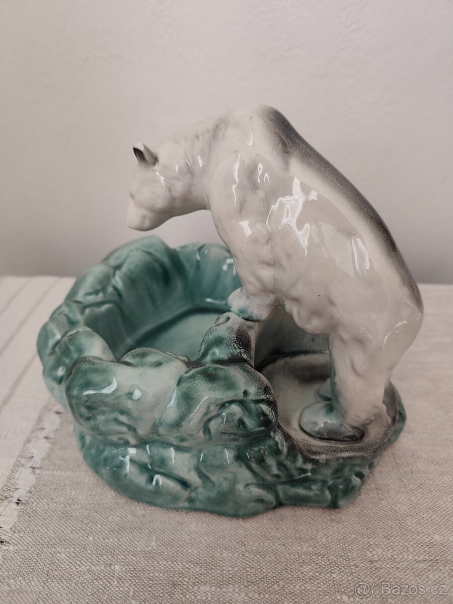 Ditmar urbach medveď popelník misa porcelánová soška - 5