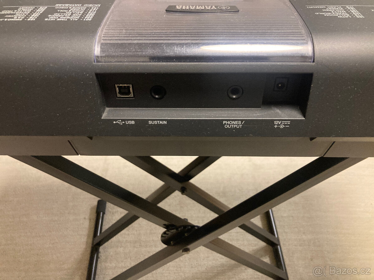 Klávesy Yamaha PSR E423 + skládací stojan - 5