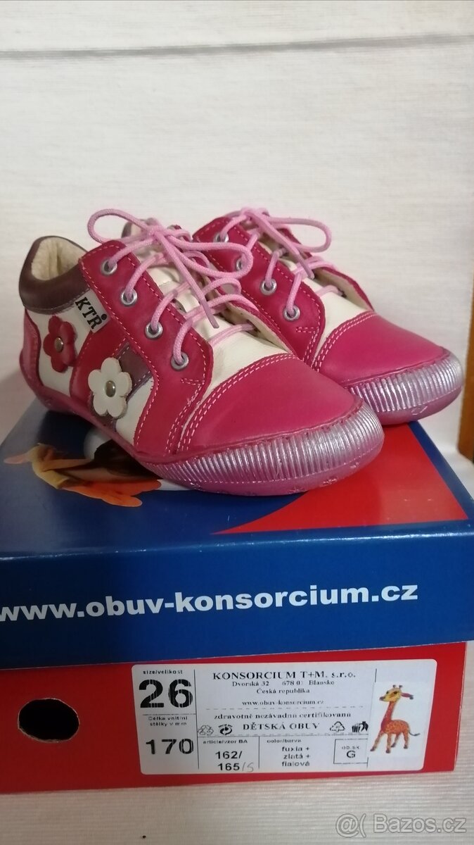 Dívčí kožená bota KTR - vel. 28 - 5