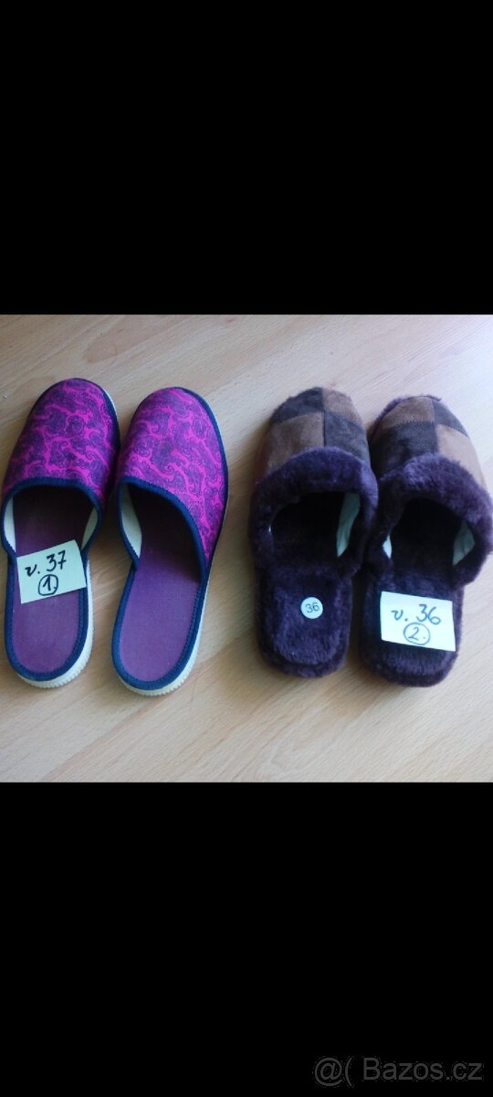 Retro pantofle na chození "po dvorku" - 5