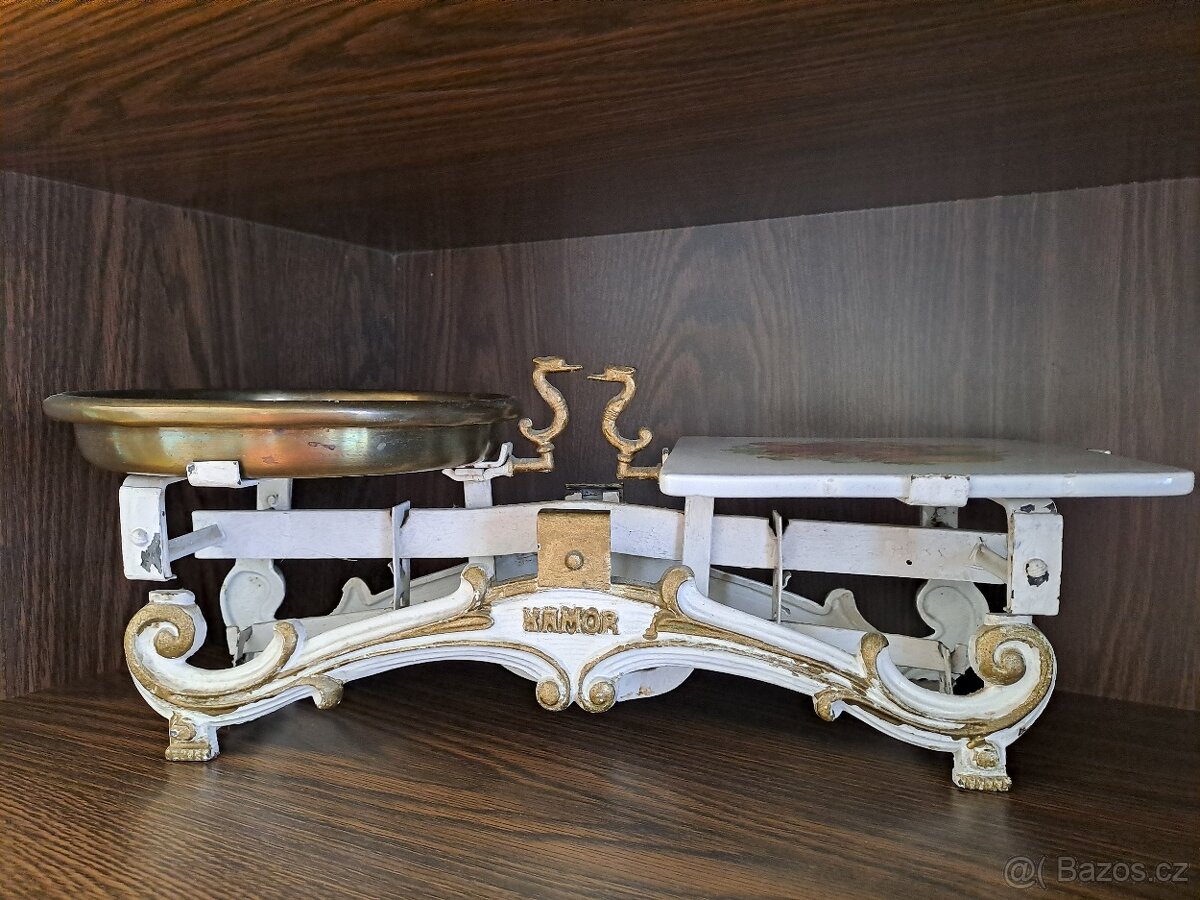 Váhy značky KAMOR, kuchyňské/kupecké, Karel Morawetz Úpice - 5