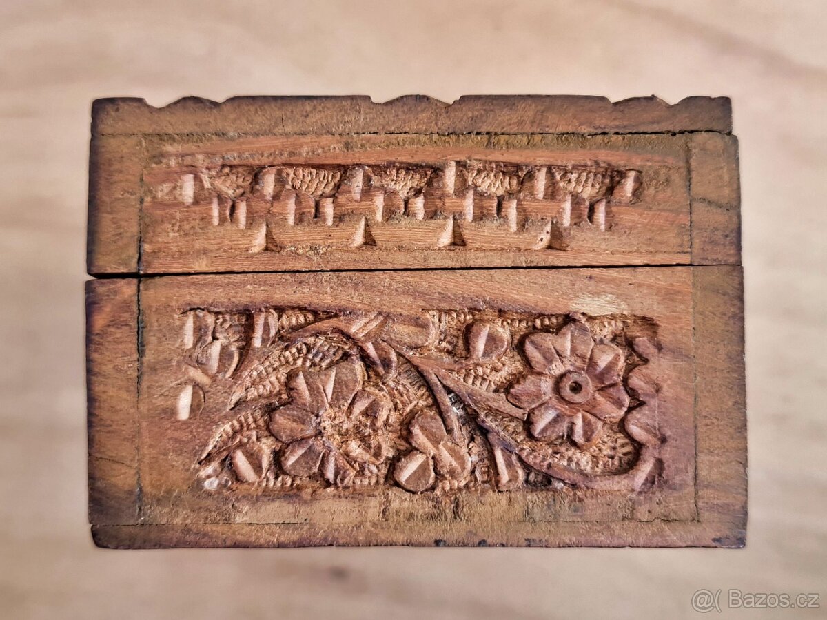 Dřevěná šperkovnice, India - 5