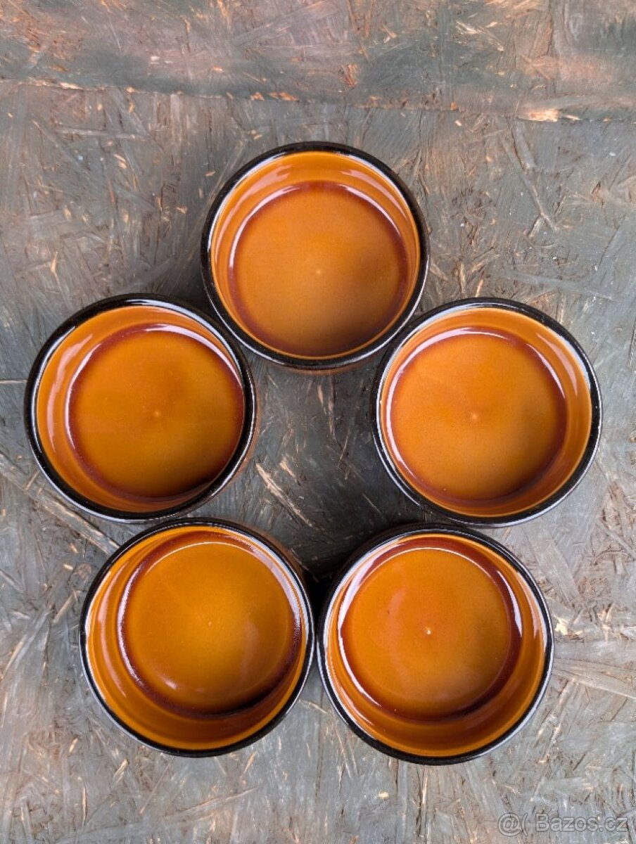 8 ks retro keramické misky. - 5