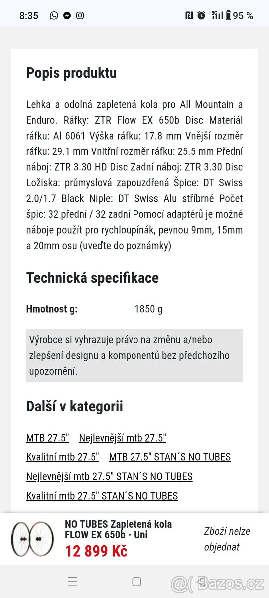 RÁFKY FLOW EX 27.5 - 5