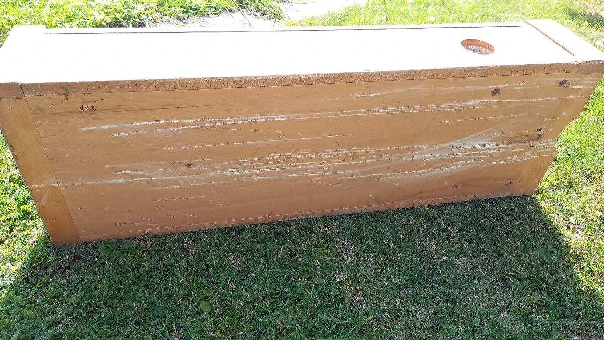 Dřevěná prosklená bedna na hodiny - 5