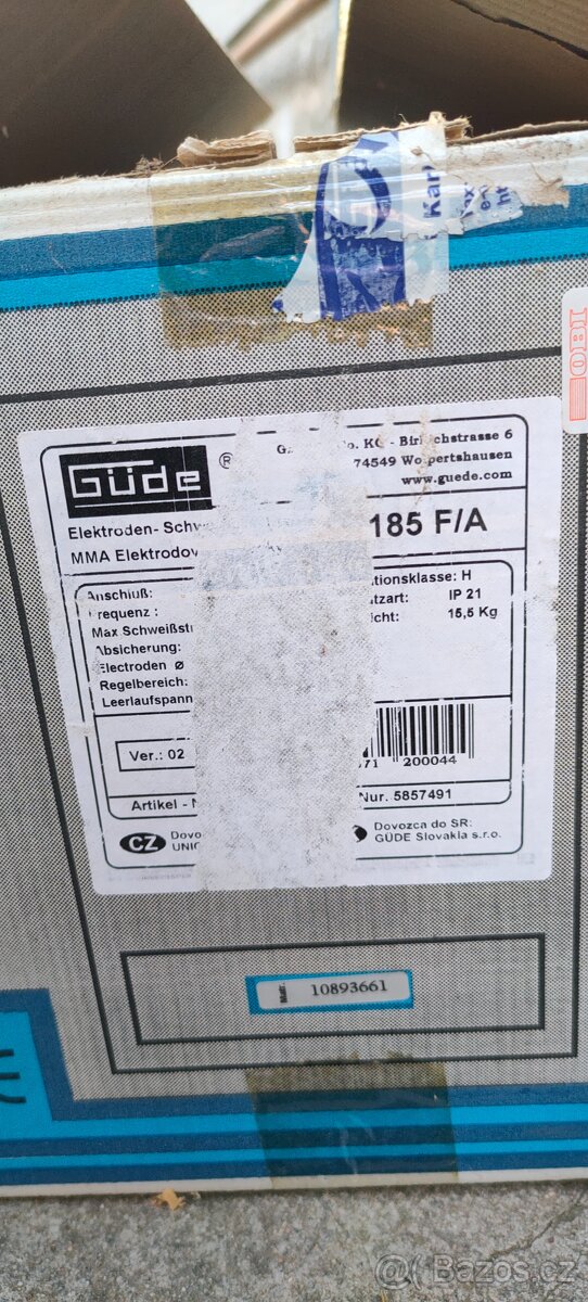 Trafo svářečka Gude 185 F - 5