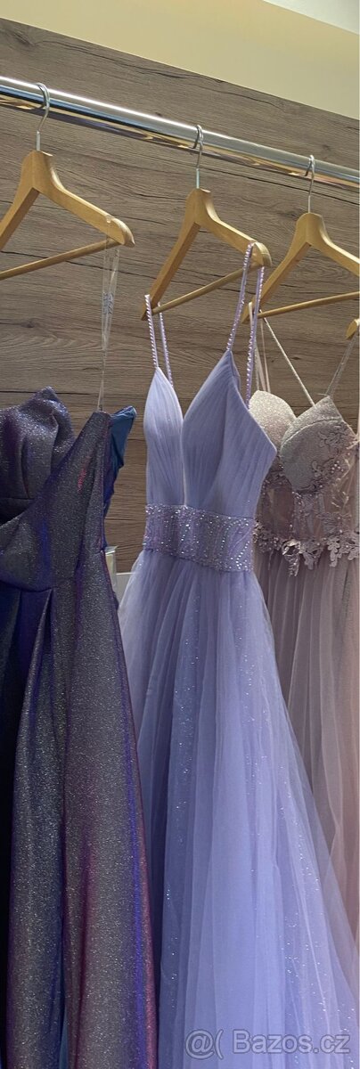 Světle fialové šaty - 5