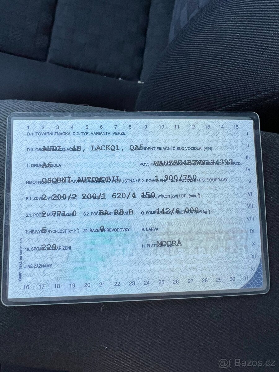 Audi A6 C5 1999, 2.8i, 4x4 AT, 142kw - 5