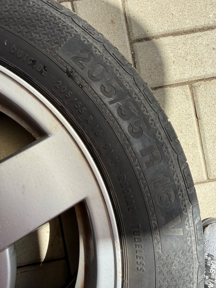 Sada 5 ks originál Alu disku VW - 5