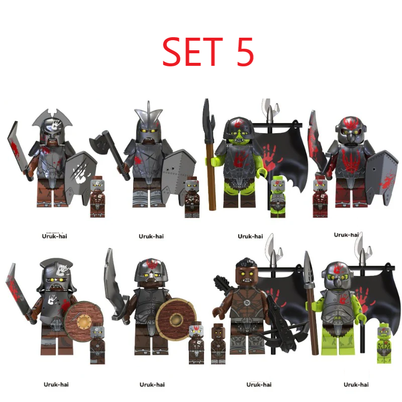 Figúrky pán prsteňov 3 (8ks) - typ lego, nové - 5