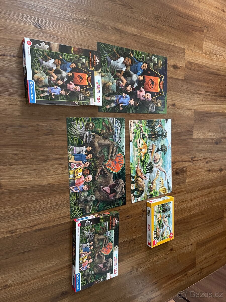 Puzzle dinosauři, jurassic word, křídový kemp - 5