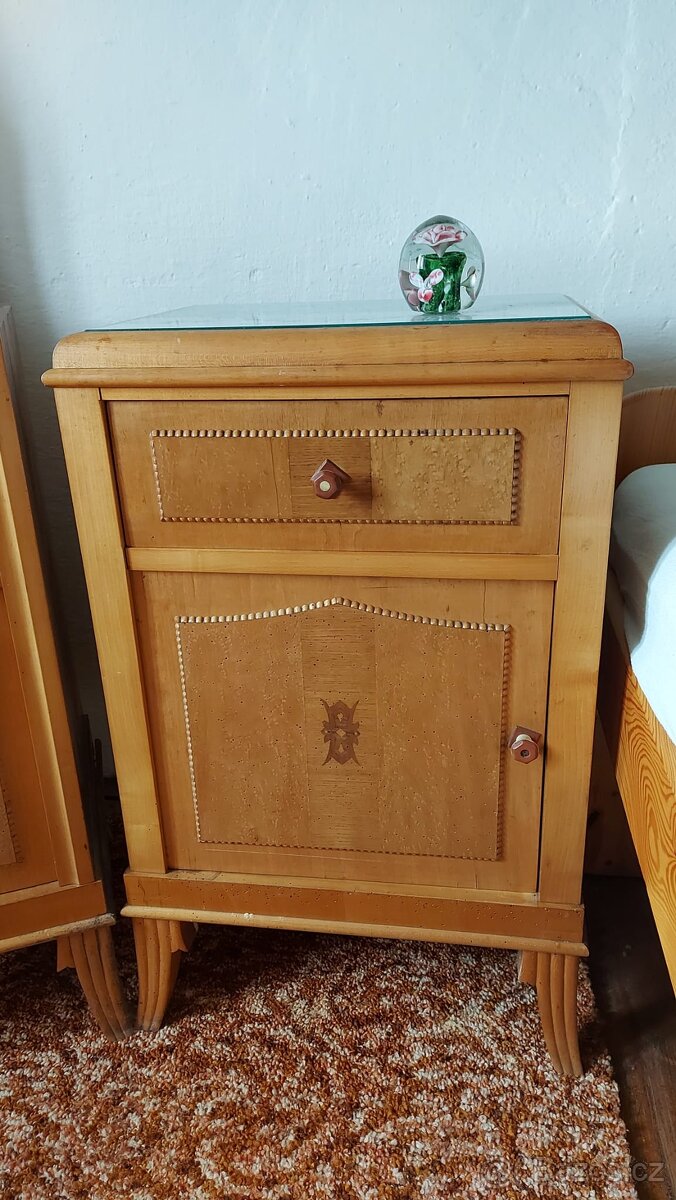 Retro nábytek - ložnice 50 léta - švédská bříza - 5