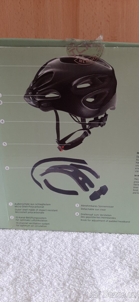 Nová dámská cyklistická helma 53-58cm - 5