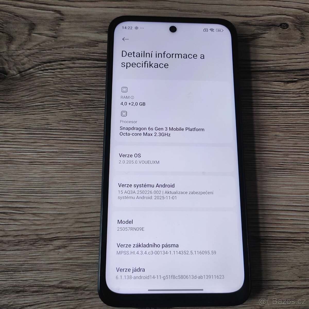 Xiaomi Redmi 15 5G-6.9"IPS/ 4GB+2GB/128GB Midnight Black - 5