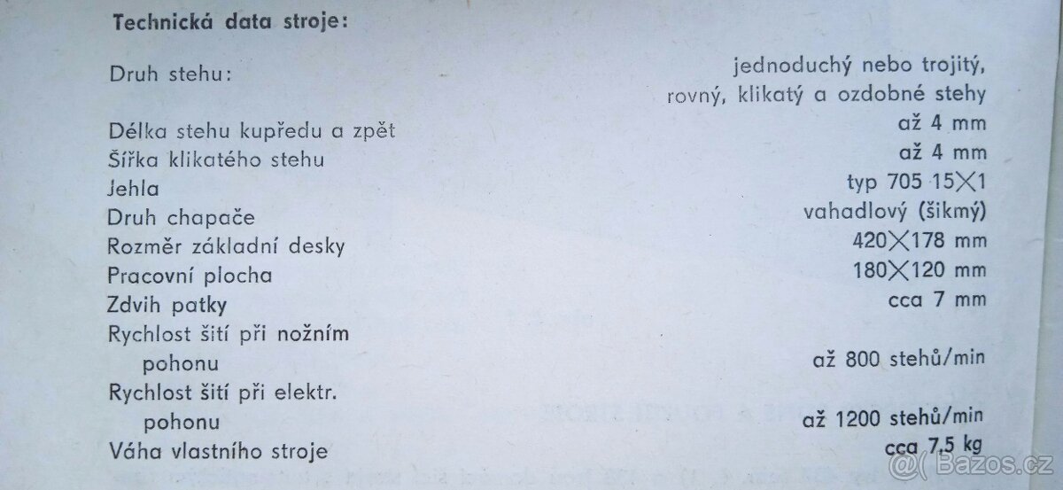 Šicí stroj PREDOM Lucznik 438 - 5