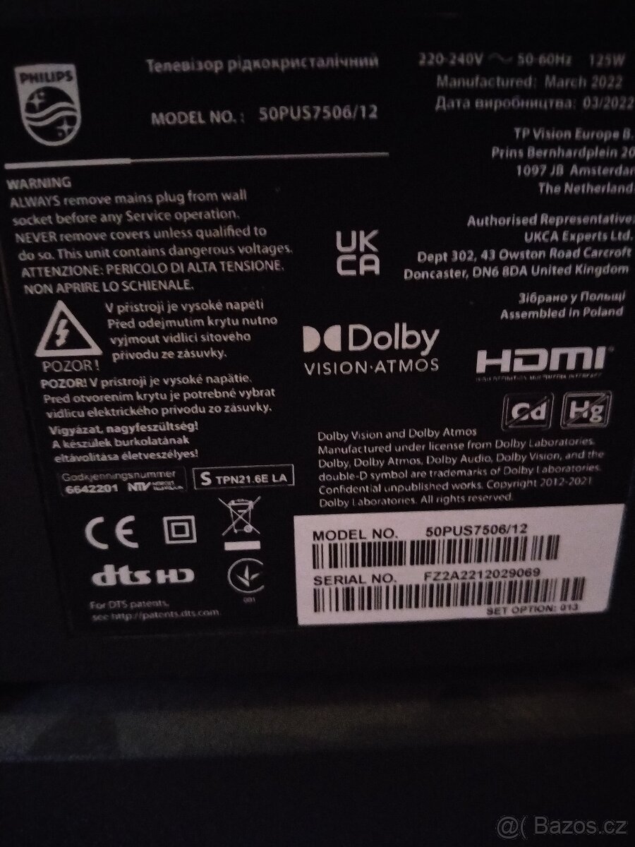 4K PHILIPS 128cm - 5