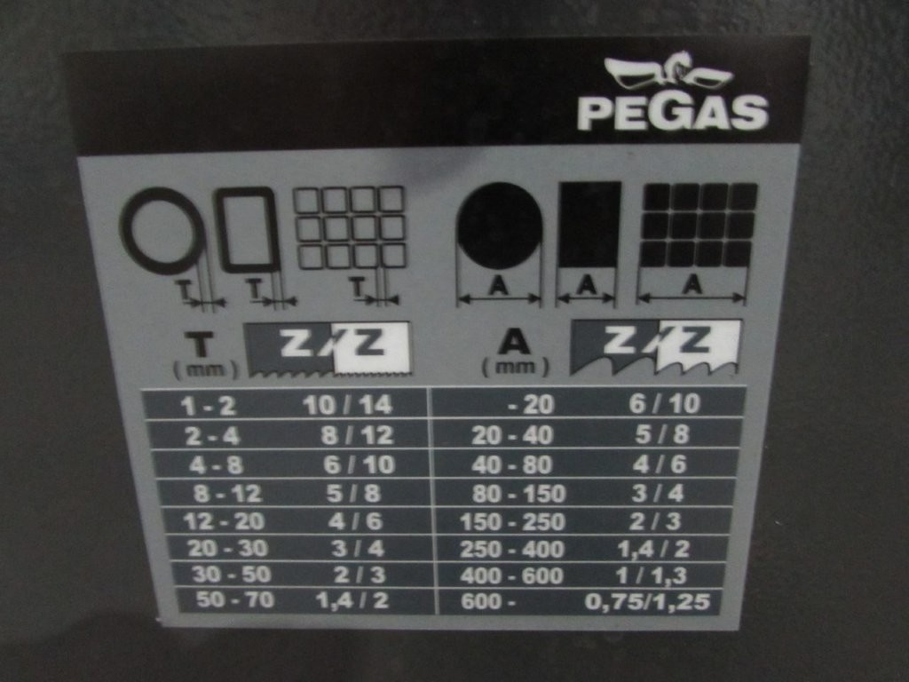 Píla Poloautomatická pásová Pegas Gonda 360x500SHI - 5