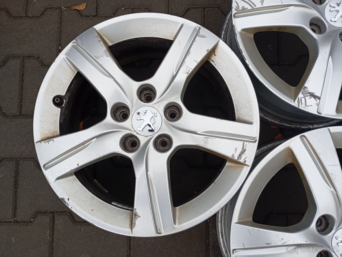 originální alu kola peugeot 5x108 r16 - 5
