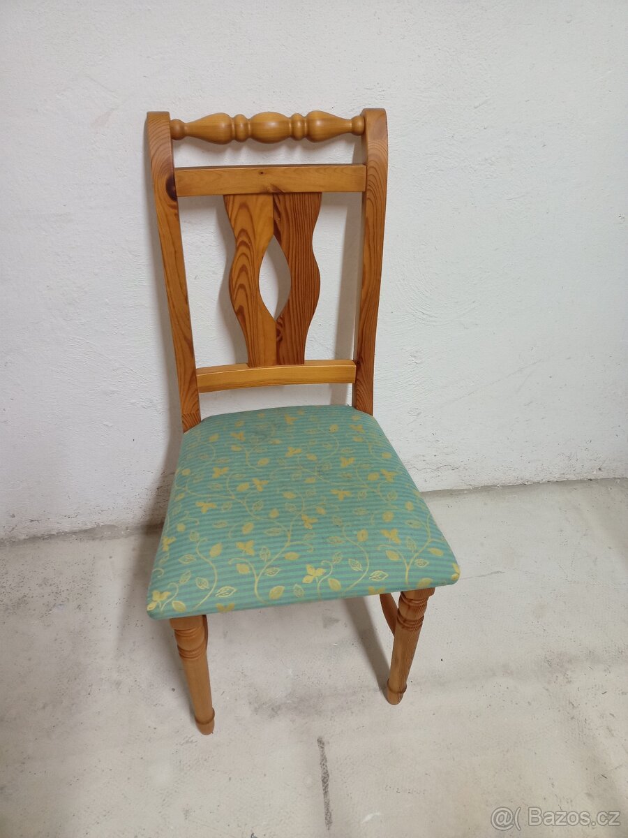 Prodám 3 x sestavu hezkých židlí z masivu - 5